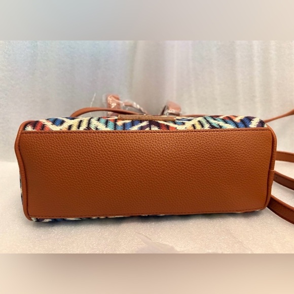Wrangler Western Aztec Tapestry Satchel Crossbody Bag NWT Boho Rodeo - Picture 6 of 13